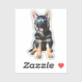 Cool German Shepherd puppy シール (シート)
