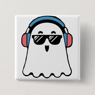 Cool Ghost 缶バッジ