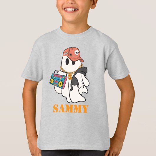 Cool Ghost DJ  Personalized Tシャツ (正面)