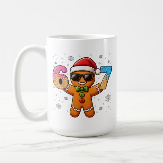 Cool Gingerbread 67 — Holiday Ice‑Cream Numbers コーヒーマグカップ (左)