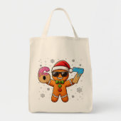 Cool Gingerbread 67 — Holiday Ice‑Cream Numbers トートバッグ (正面)