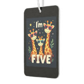 Cool Giraffe 5th Birthday Party 5 Year Old Toddler カーエアーフレッシュナー (左)