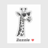 Cool Giraffe Art For Men Women Kids Animal Lover A シール (シート)