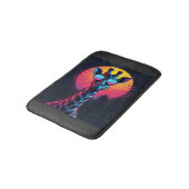 Cool Giraffe In Sunglasses Under Sunset Long Sleev バスマット (アングル)