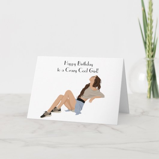 COOL GIRL BIRTHDAY CARD サンキューカード (正面)