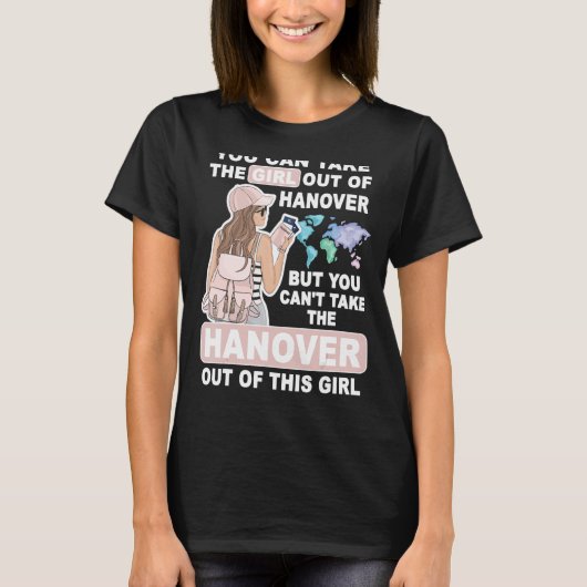 Cool Girl from Hanover City  Proud Hanover Girl Tシャツ (正面)
