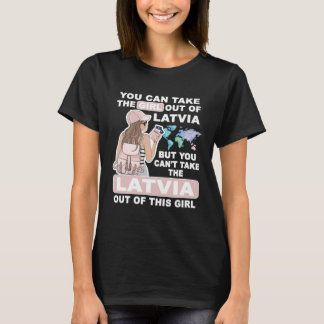 Cool Girl from Latvia  Proud Latvia Girl Tシャツ
