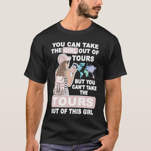 Cool Girl from Tours City  Proud Tours Girl Tシャツ (正面)