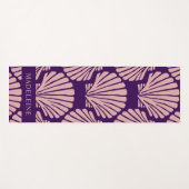 Cool Girly Tropical Seashells Custom ヨガマット (正面(横))