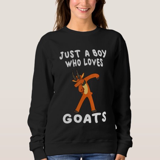 Cool Goat For Boys Kids Goat Farmer Farming  8 スウェットシャツ (正面)
