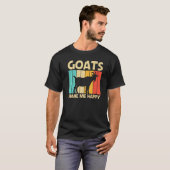 Cool Goat For Men Women Goat Farmer Farming Tシャツ (正面フル)