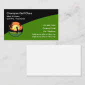 Cool Golf Instructor Class Business Cards 名刺 (正面/裏面)