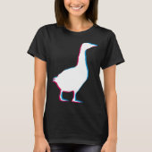 Cool Goose Duck Silhouette Stylish Geese Bird Anim Tシャツ (正面)
