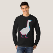 Cool Goose Duck Silhouette Stylish Geese Bird Anim Tシャツ (正面フル)