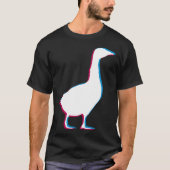 Cool Goose Duck Silhouette Stylish Geese Bird Anim Tシャツ (正面)