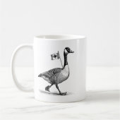 Cool Goose With Canada Flag Costume For Man And Wo コーヒーマグカップ (左)