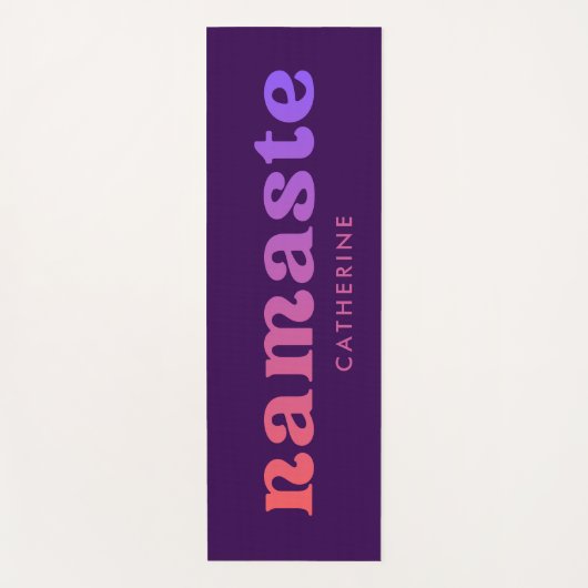 Cool Gradient Namaste Custom  ヨガマット (正面)