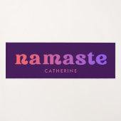 Cool Gradient Namaste Custom ヨガマット (正面(横))