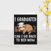 Cool Graduation I Graduated Can I Go Back To Bed N カード (黄色い花)