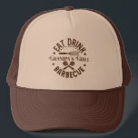 Cool Grandpa's BBQ word art キャップ<br><div class="desc">Cool Grandpa's BBQ word art Trucker Hat</div>