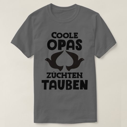 Cool grandpas breed pigeons pigeon fanciers carrie tシャツ (デザイン正面)