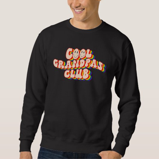 Cool Grandpas Club LGBTQ Pride Gay Pride Rainbow L スウェットシャツ (正面)