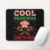 Cool Grandpas Love To Cook Festive Fun Candy Cane  マウスパッド (マウス)