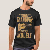 Cool Grandpas Play Ukulele  Player Music  Graphic Tシャツ (正面)