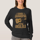 Cool Grandpas Play Ukulele  Player Music  Graphic Tシャツ (正面)