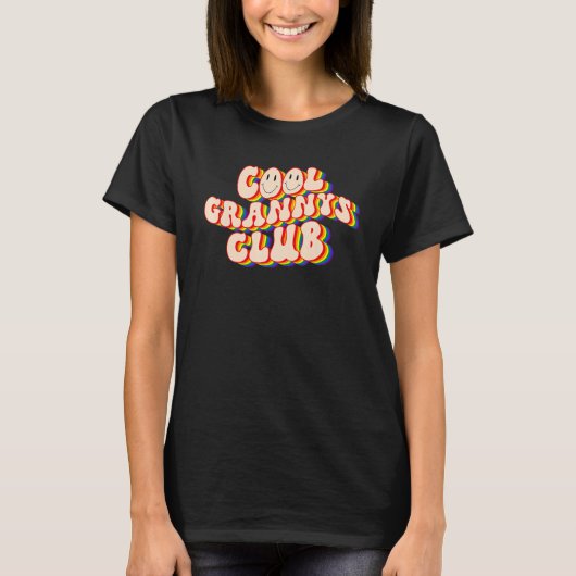 Cool Grannys Club LGBTQ Pride Gay Pride Rainbow LG Tシャツ (正面)