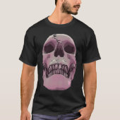 Cool Graphic Skull Death Skeleton Goth Halloween Tシャツ (正面)