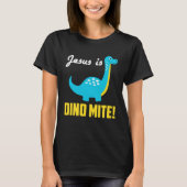 Cool Graphic Tees  Jesus Is Dino Mite Tシャツ (正面)