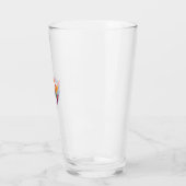 Cool Graphic Tie Dye Sunglasses Dragonfly Illustra タンブラーグラス (左)