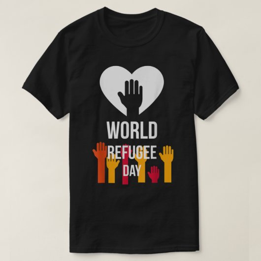 Cool Graphic World Refugee Day Tシャツ (デザイン正面)