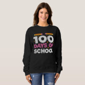 Cool Graphics Tees  100 Days Of School スウェットシャツ (正面フル)