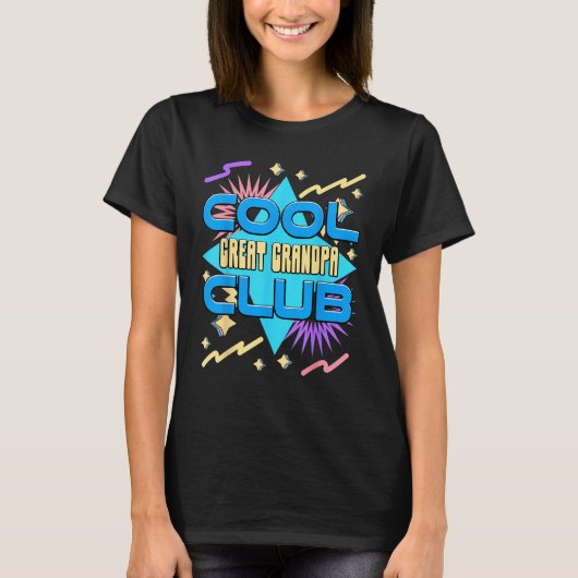 Cool Great Grandpa Club Great Grandpa Humor Tシャツ (正面)