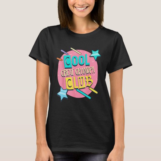 Cool Great Grandpa Club  Great Grandpa Humor Tシャツ (正面)