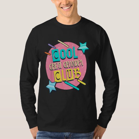 Cool Great Grandpa Club  Great Grandpa Humor Tシャツ (正面)