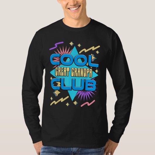 Cool Great Grandpa Club  Great Grandpa Humor Tシャツ (正面)