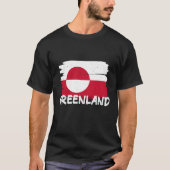 Cool Greenland Flag  1 Tシャツ (正面)