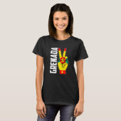 Cool Grenada Flag Patriotic Tシャツ (正面フル)