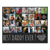 Cool Grey 28 Photo Best Daddy Ever ポスター (正面)