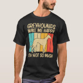 Cool Greyhound For Men Women Sighthound Pet Dog Br Tシャツ (正面)