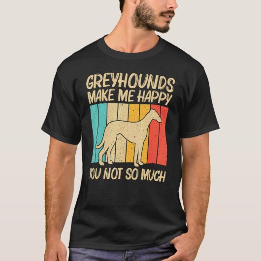 Cool Greyhound For Men Women Sighthound Pet Dog Br Tシャツ (正面)