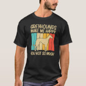 Cool Greyhound For Men Women Sighthound Pet Dog Br Tシャツ (正面)