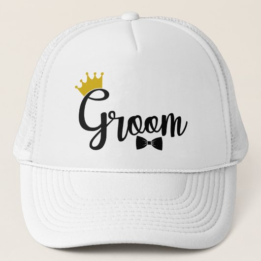 Cool Groom Wedding party キャップ (正面)