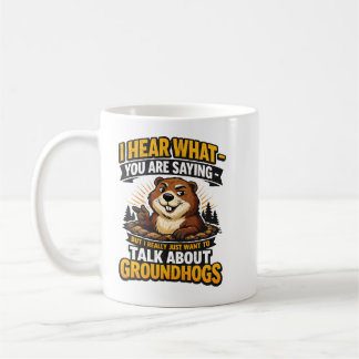 Cool Groundhog Day Groundhog | Funny February コーヒーマグカップ