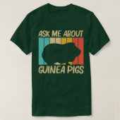 Cool Guinea Pig Design For Men Women Cavy Pet Rode Tシャツ (デザイン正面)