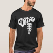 Cool Guitar Musical Instruments Acoustic Guitarist Tシャツ (正面)