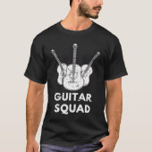 Cool Guitar Squad Guitarist Music Guitars Player Tシャツ (正面)